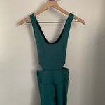 Free People Movement XS Back it Up Jumpsuit Dark Green Teal Photo 3