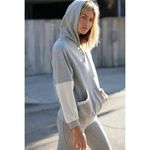 Free People  Movement Womens XS Hawking Hoodie Gray Oversized Pullover Sweatshirt Photo 1