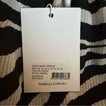 Tigerlily  Zoya Black White Zebra Print Tie Strap Maxi Dress Size 8 Photo 12