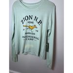 Parks Project  Womens Green Long Sleeve Boxy Tee Sz M Zion Canyoneering NWT READ Photo 6