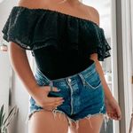 Francesca's Black Off The Shoulder Bodysuit Photo 1