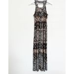 Soma  Cutout Maxi Lounge Dress in Brown Black Comfy Casual Stretch Summer‎ Beachy Photo 6