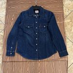 Levi's Women's Long Sleeve The Ultimate Western Button Down Shirt Color Blue Photo 2