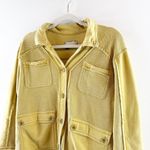 Pilcro Anthropologie Long Sleeve Button Up Shirt Jacket Yellow XS Photo 8