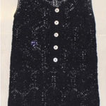 Free People  crochet beach black dress size medium Photo 0
