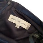 Madison James Navy Beaded Halter Prom Gown With Open Back Size 10 long 2 piece Photo 13