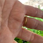 Cole Haan Gold Ring with Crystals size 7 braided band Photo 4