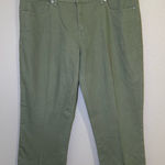 Levi's Levi’s 311 Green Shaping Skinny Capri Cropped Jeans women’s plus size 32 Photo 0