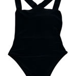 Aerie Backless One Piece Cheeky Swimsuit Black Size Medium Photo 0