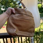 B. Makowsky Soft Pebbled Leather Tan Beige Crossbody/Shoulder Bag Photo 9