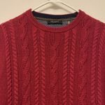 Ted Baker Women's  Red Valentine Wool Blend Cable Knit Jumper Sweater Size Small Photo 3