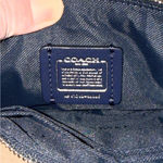 Coach  Star Rivet Metallic Blue Wristlet NEW Photo 9