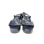 Rachel Comey  women's juno wedge Platform Sandals‎ Reptile Texture navy size 10 Photo 2
