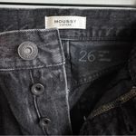 Moussy Northville High Waisted Straight Leg Jeans in Black Size 26 Photo 5