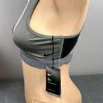 Nike Women Gym Elastic Sports Bra Size Small BV0646 Gray Pink Stripe New NWT Photo 4