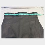 High Rise Faux Leather Pencil Skirt Sz S Black Side Slit Shaping Career Academia Photo 10