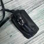 Brighton Black Pebbled Leather Crossbody Wallet Purse Organizer Tassel Bag Photo 1