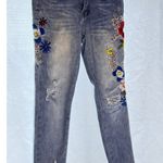 Indigo Fir embroidered ankle jeans (Size 5) Blue Photo 0