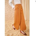 Ulla Johnson  Polina wide flared pants cotton linen silk size 2 DR Photo 6