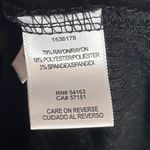 Andrew Marc  Women's L V-Neck Pullover Sweater Top Black Ribbed Lightweight Basic Photo 5