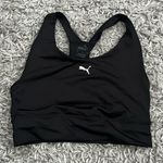 Puma  black longer line sport bra size small Photo 0
