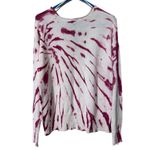 Alison Andrews Alison Andrew’s size medium pullover v-neck knit tie dye sweater ribbed trim NWT Photo 1