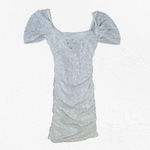 Hello Molly  Frequent The Club White Sequin Off-Shoulder Mini Dress Size Small Photo 1