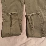 Pilcro and the Letterpress Pilcro Olive Green Skinny Ankle Zip Jeans Photo 3