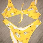 Zaful Yellow Flower Print Bikini Photo 0