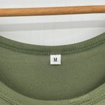 Olive Green Stretchy Maternity Baby Shower Pregnant Party Photos Maxi Dress M Size M Photo 3