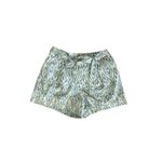 Marc New York  Blue Green Ikat High Waist Belt Shorts Size Large NEW NWT Photo 2