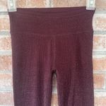 Aerie NWT Glitter Chill Play Move Leggings Maroon XS Photo 2