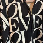 Levante Knits LOVE Black and White Sweater Jacket M Size M Photo 2