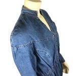 American Vintage torpedo international blue denim V neck jumpsuit size medium Photo 6
