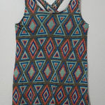 Rubbish  Tribal Multi Color Print Tank Top Photo 0