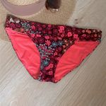 Aerie High Cut Bold Pink Red Blue Floral Print Bikini Bottoms Photo 5