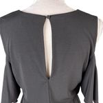 Calvin Klein Jumpsuit 8 Black Cold Shoulder Stretch Belt V-Neck Photo 5