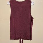 Jennifer Lopez  Red Sleeveless Tie Front Tank Top Photo 7