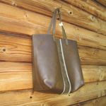 Madewell NWT The Suede Insert Limited Edition Transport Leather Tote Bag Photo 3