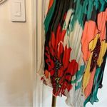 Alberto Makali Vintage Y2K Floral Pleated Ruffle Mini Dress Designer Evening M Photo 8