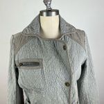 Free People Grey Quilted Belt Jacket Photo 2