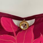 Biatta Tank Top Camisole Leaf Print Jewel Neckline Size Small 5 Pink Cami‎ Women Photo 5