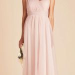 Birdy Grey NWT  Christina Convertible Vintage Blush Pink Tulle Maxi Dress Photo 7