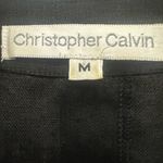 Christopher Calvin Asymmetrical Linen Cardigan Jacket Size Medium Long Lagenlook Black Photo 2