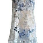 Miken Swim Light Blue Crocheted Lace Swim Coverup Size undefined Photo 0