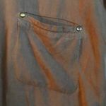 Griffin Paris oversized tunic top with belt loop Women’s Size L Large Tan Photo 5