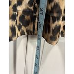 Charter Club Brown/Black Cheetah Button Up Chiffon Long Sleeve Blouse Size M Photo 4