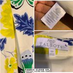 Talbots RSVP BY WHITE, YELLOW, BLUE & GREEN COTTON FLORAL TWILL SKIRT (12P) Photo 9