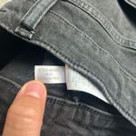 Madewell  | Patch Pocket Exposed Button Up Denim Mini Skirt in Black Size 25 Photo 6