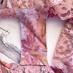 Zimmermann Botanica Teddy Bodysuit Lace Floral Pink Milettia Size 10 NWT Photo 3